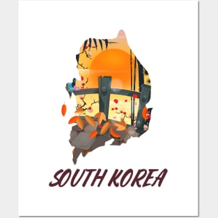 South Korea Posters and Art